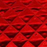 Polyester Quilted Padded Fabric - Black, Pink, Red, White Quilted Fabric (1 Yard)