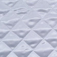 White Polyester Quilted Padded Fabric - White Quilted Design