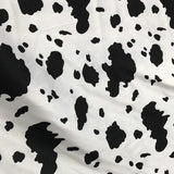 Cow Or Zebra Print Poly Cotton Fabric - Black/White, Brown/White, Zebra Animal Print, 58/60" Width