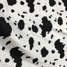 Cow Or Zebra Print Poly Cotton Fabric - Black/White, Brown/White, Zebra Animal Print, 58/60" Width