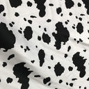 Zebra Or Cow Print Poly Cotton Fabric - Animal Print, Black/White, Brown/White, Zebra, 58/60" Wide