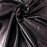 Metallic Foil Stretch Polyester Spandex Fabric - Black, Gold, Fuchsia, Purple, Red, Royal Blue, Silver, 58/60" Width