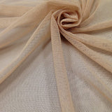 1 Yard Micro Stretch Mesh Nude Fabric, 100% Polyester, 60" Wide x 36"