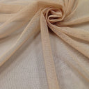 Micro Stretch Mesh Nude Fabric - Black, Blush, Champagne, DK Nude, Hunter Green, Ivory, Nude, Off White, White, 60" Width