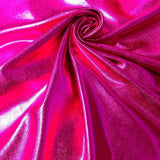 Metallic Foil Stretch Polyester Spandex Fabric - Black, Gold, Fuchsia, Purple, Red, Royal Blue, Silver, 58/60" Width