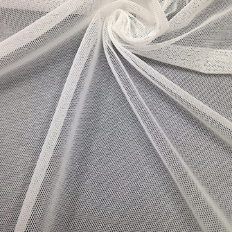 Micro Stretch Mesh Nude Fabric - Black, Blush, Champagne, DK Nude, Hunter Green, Ivory, Nude, Off White, White, 60" Width