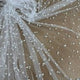 Pearl Tulle Polyester Fabric - Soft Mesh With Scattered Pearls, 58" Width