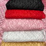 Polyester Quilted Padded Fabric - Black, Pink, Red, White Quilted Fabric