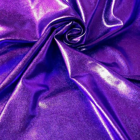 1 Yard Metallic Foil Stretch Sparkly Fabric Perfect for Costumes, Dancewear, Cosplay & Crafts 58/60” Wide