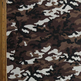 Swim Knit Nylon Spandex Camo Brown
