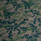 Swim Knit Nylon Spandex Camo Green 4-Way Stretch