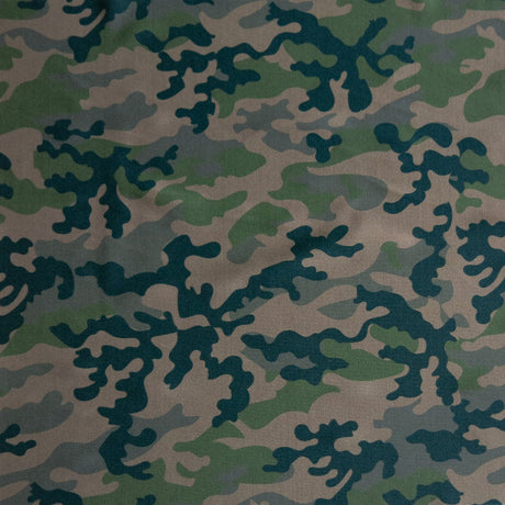 Swim Knit Nylon Spandex Camo Green 4-Way Stretch
