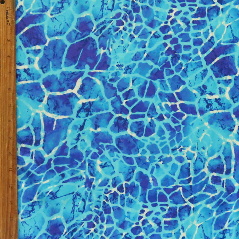 Swim Knit Nylon Spandex Abstract Print