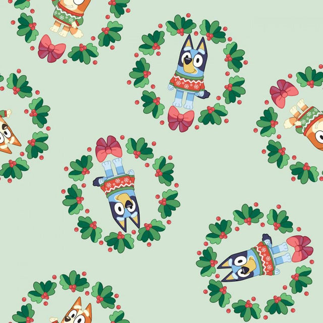 Quilting Cotton Bluey Holiday Christmas BBC Collection