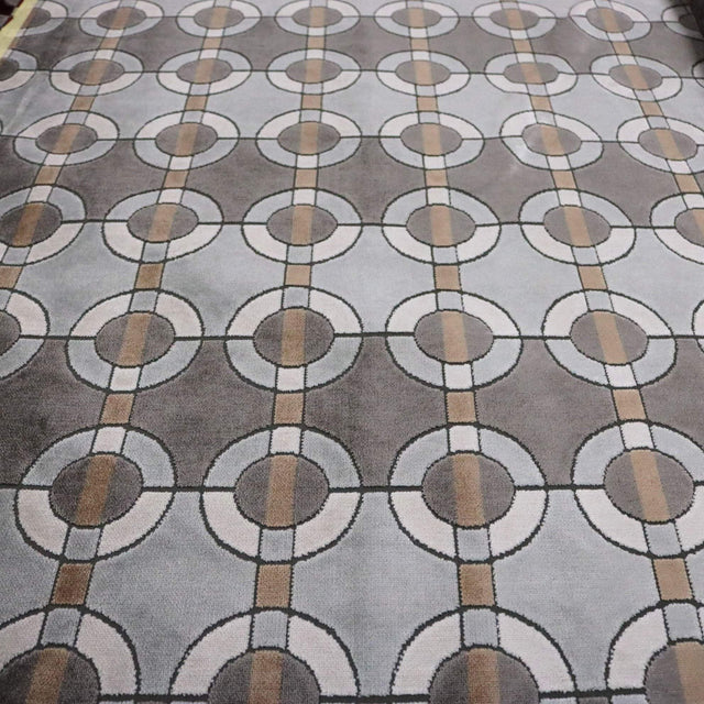 Cut Velvet Upholstery Fabric Circles Koala
