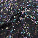 Night Sky Polyester Spandex Sequin Fabric - Magenta/Iridescent, 54/56" Width, 4-Way Stretch (1 Yard)