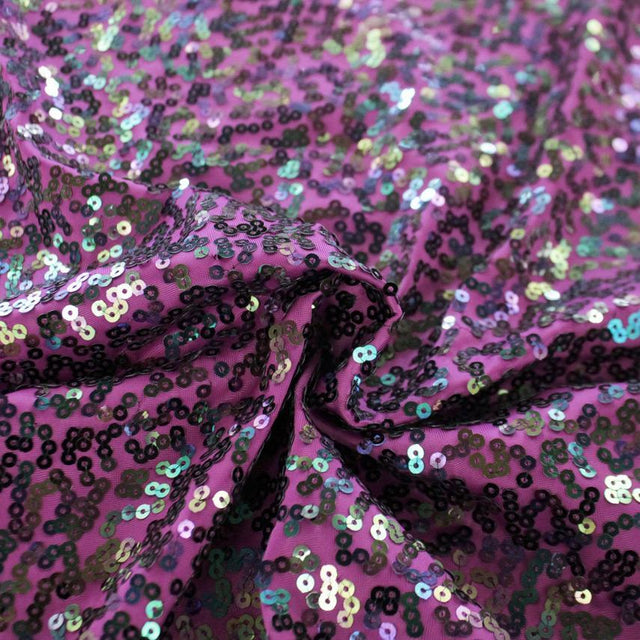 Spandex Sequin Fabric Iridescent
