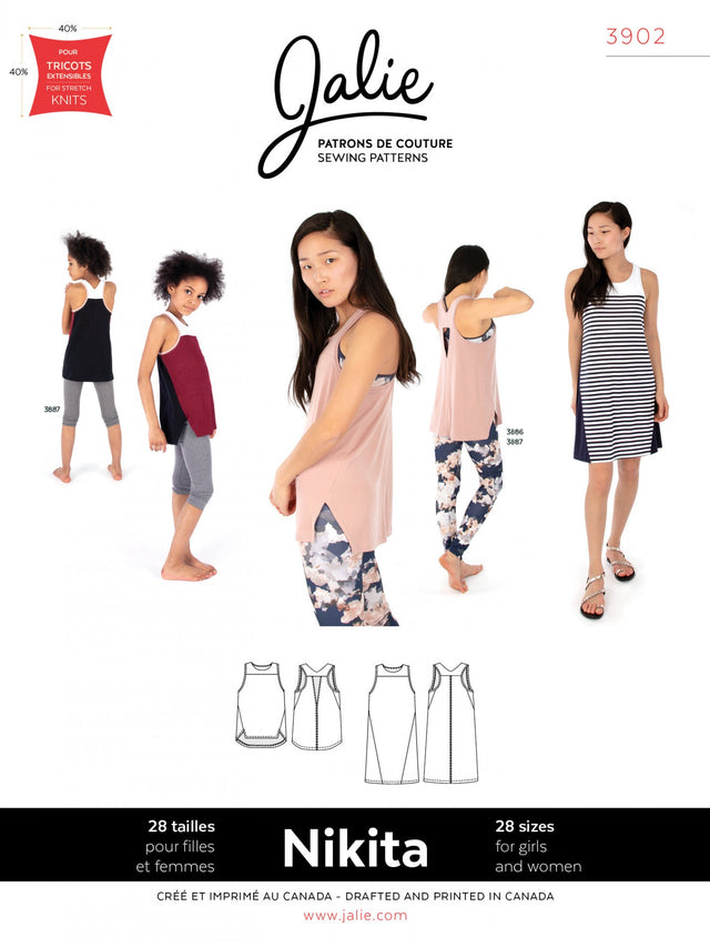 Sewing Pattern Nikita Workout Tank and Swing Dress