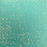 Nina Stretch Mesh Sequin Nylon Spandex Fabric - Black/Turquoise Sparkles, 58/60" Width (1 Yard)