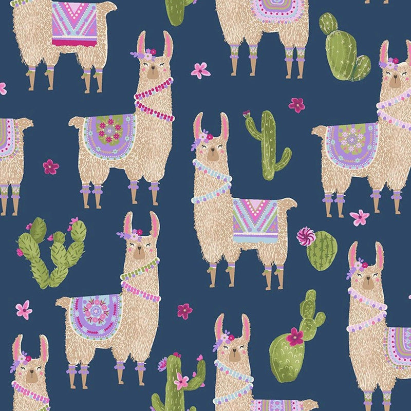 Quilting Cotton No Cause for a Llama Dear Stella
