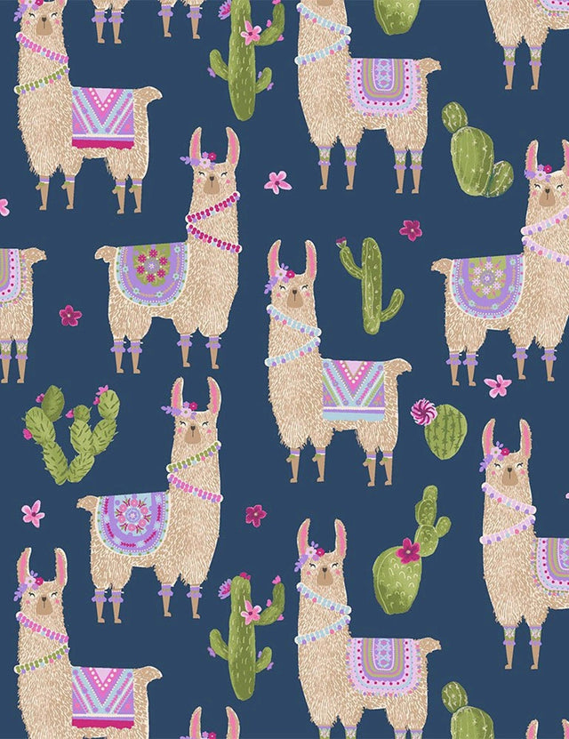 Quilting Cotton No Cause for a Llama Dear Stella