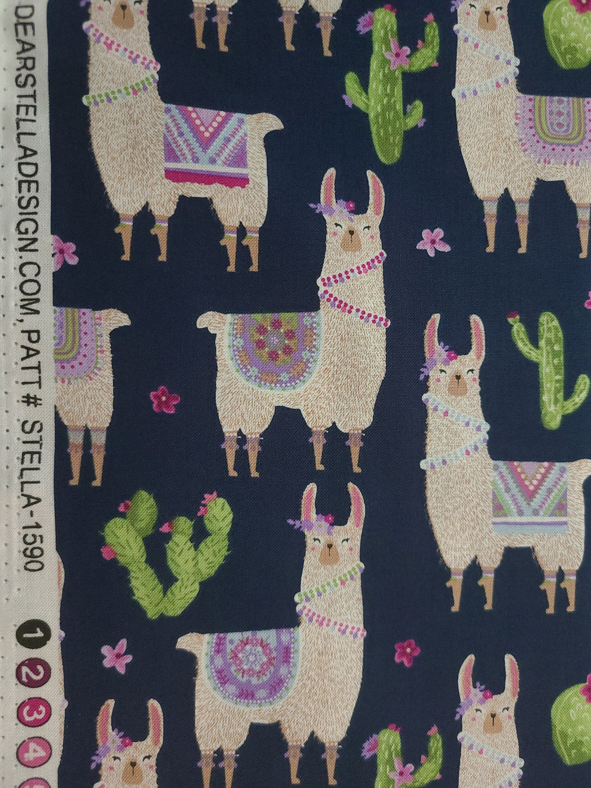 Quilting Cotton No Cause for a Llama Dear Stella