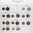 Noble Suit Buttons - Buttons, Black, Ligne 24