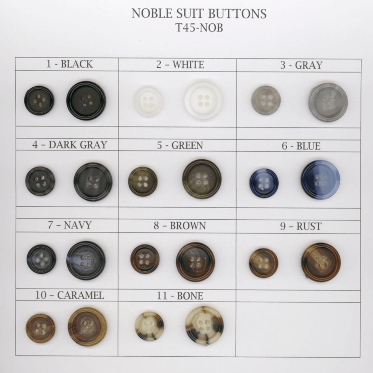 Noble Suit Buttons - Buttons, Black, Ligne 24