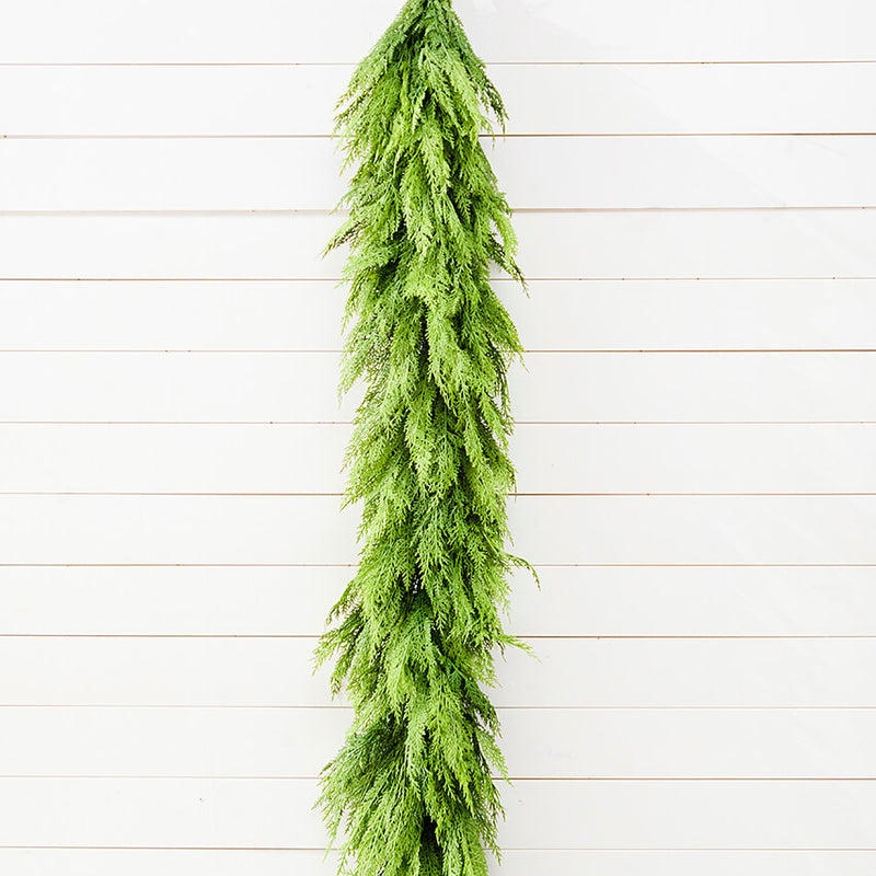72 Inch Deluxe Cedar Garland Real Touch Extra Full Christmas Holiday Decor