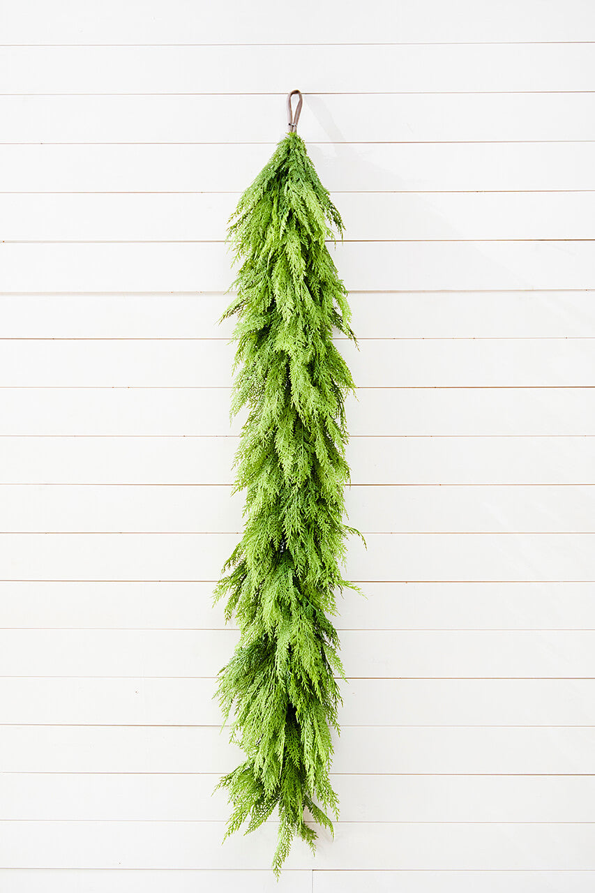 72 Inch Deluxe Cedar Garland Real Touch Extra Full Christmas Holiday Decor