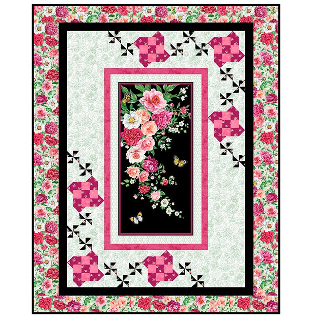 Quilting Cotton Bloom Blush Floral Northcott