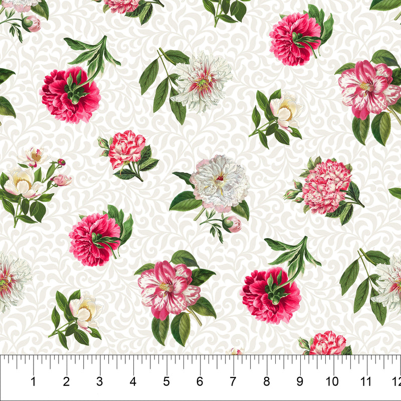Quilting Cotton Peony Passion Northcott