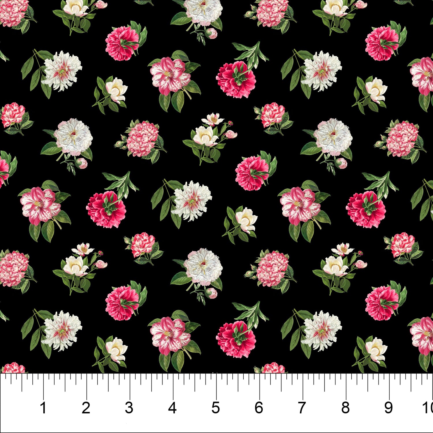 Quilting Cotton Bloom Collection Peony Passion Floral Northcott