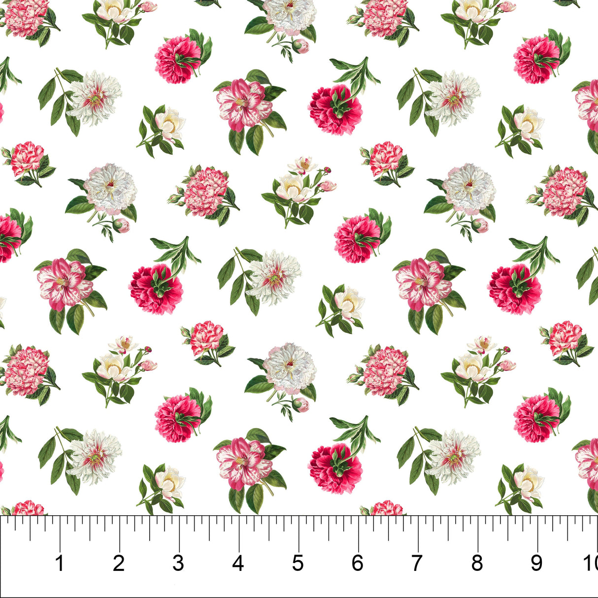 Quilting Cotton Bloom Collection Peony Passion Floral Northcott