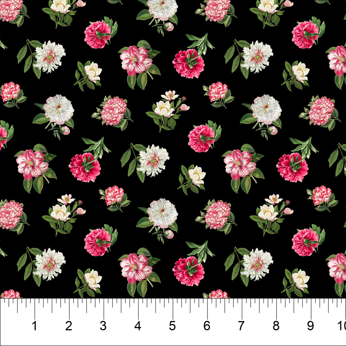 Quilting Cotton Bloom Collection Peony Passion Floral Northcott