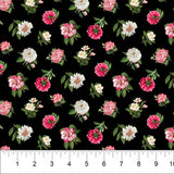 Quilting Cotton Bloom Collection Peony Passion Floral Northcott