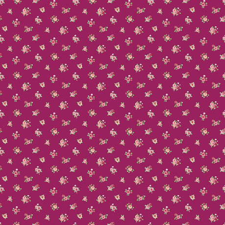 Quilting Cotton Blush Collection Packed Floral Magenta Northcott