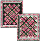 Quilting Cotton Blush Collection Packed Floral on Black Multi Northcott