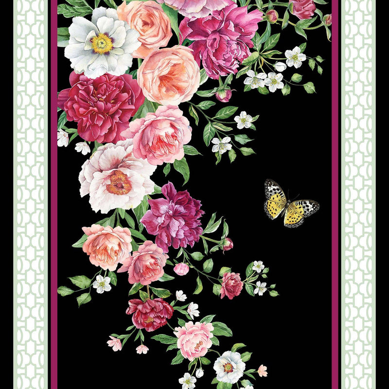 Fabric Panel Blush Collection Floral Northcott