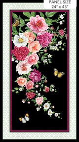 Fabric Panel Blush Collection Floral Northcott