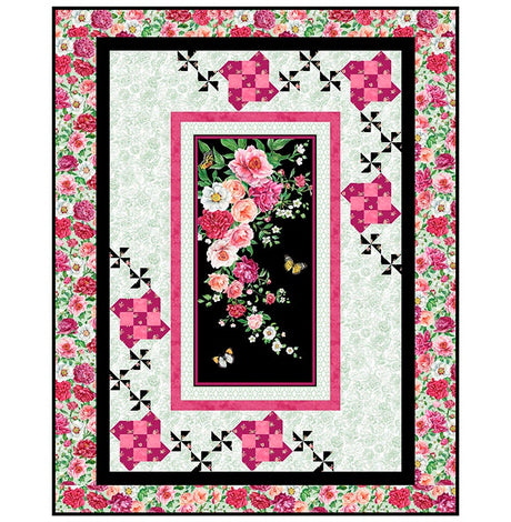 Fabric Panel Blush Collection Floral Northcott