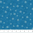 Quilting Cotton Christmas Wonder Snowflakes on Blue Northcott