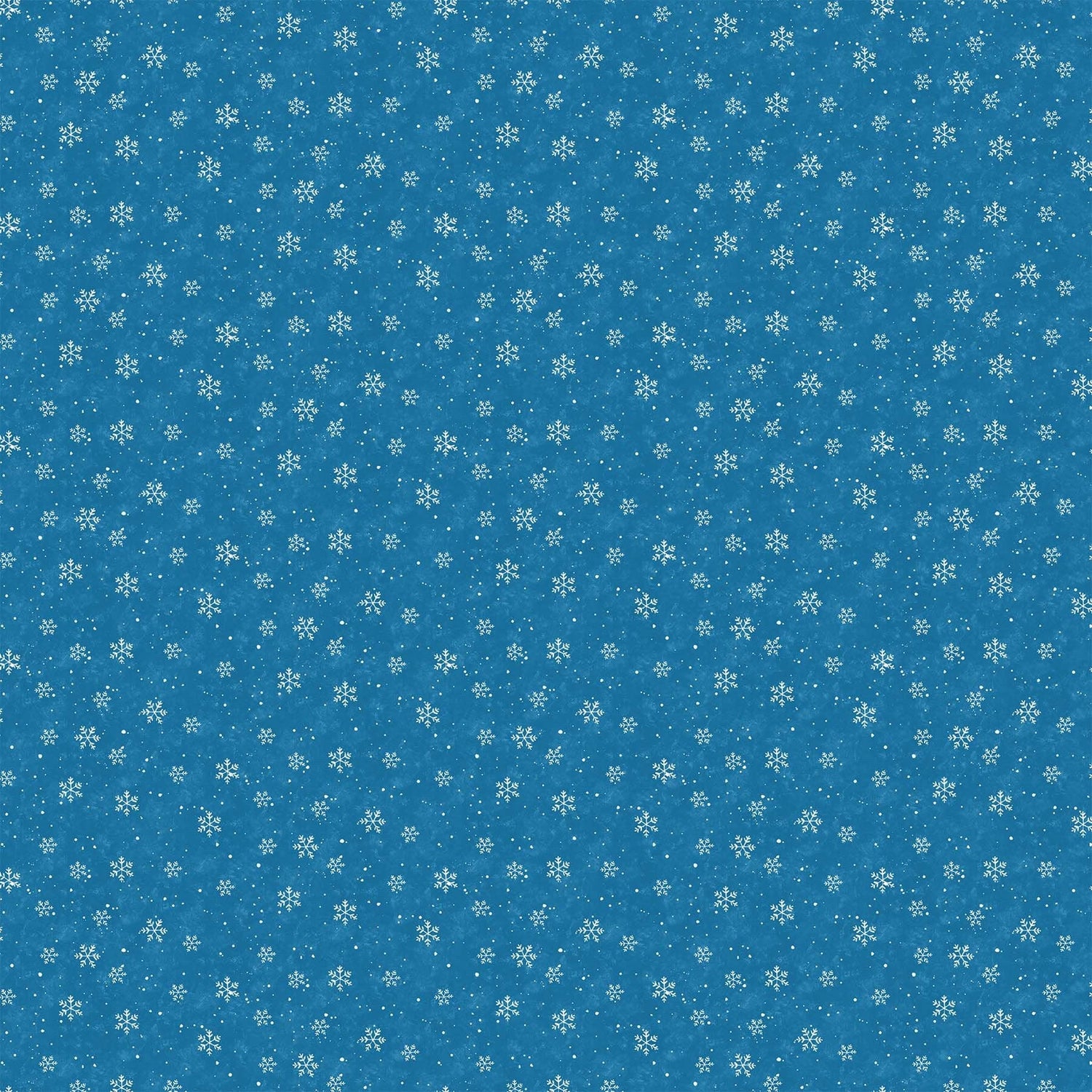 Quilting Cotton Christmas Wonder Snowflakes on Blue Northcott