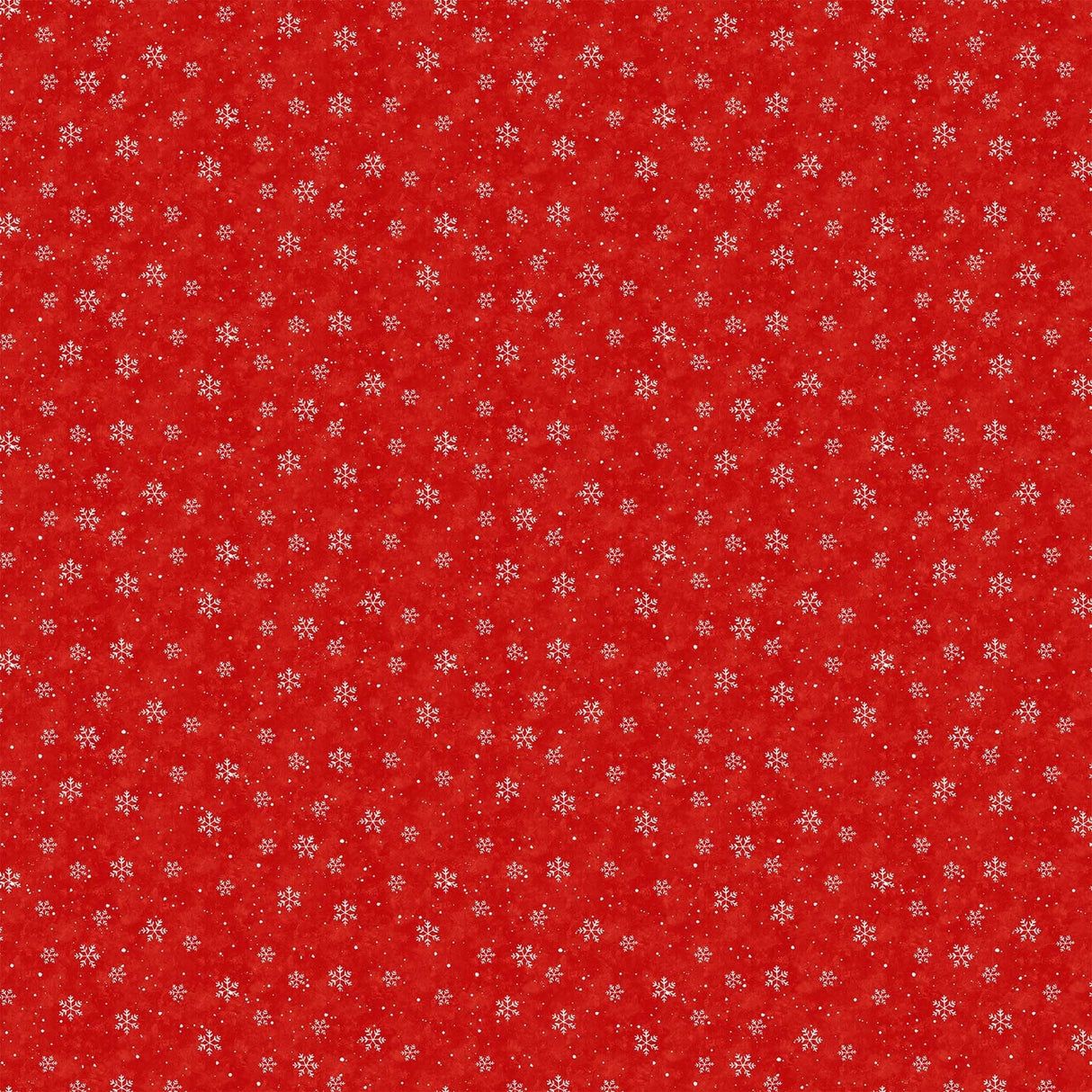Quilting Cotton Christmas Wonder Snowflakes on Red Northcott