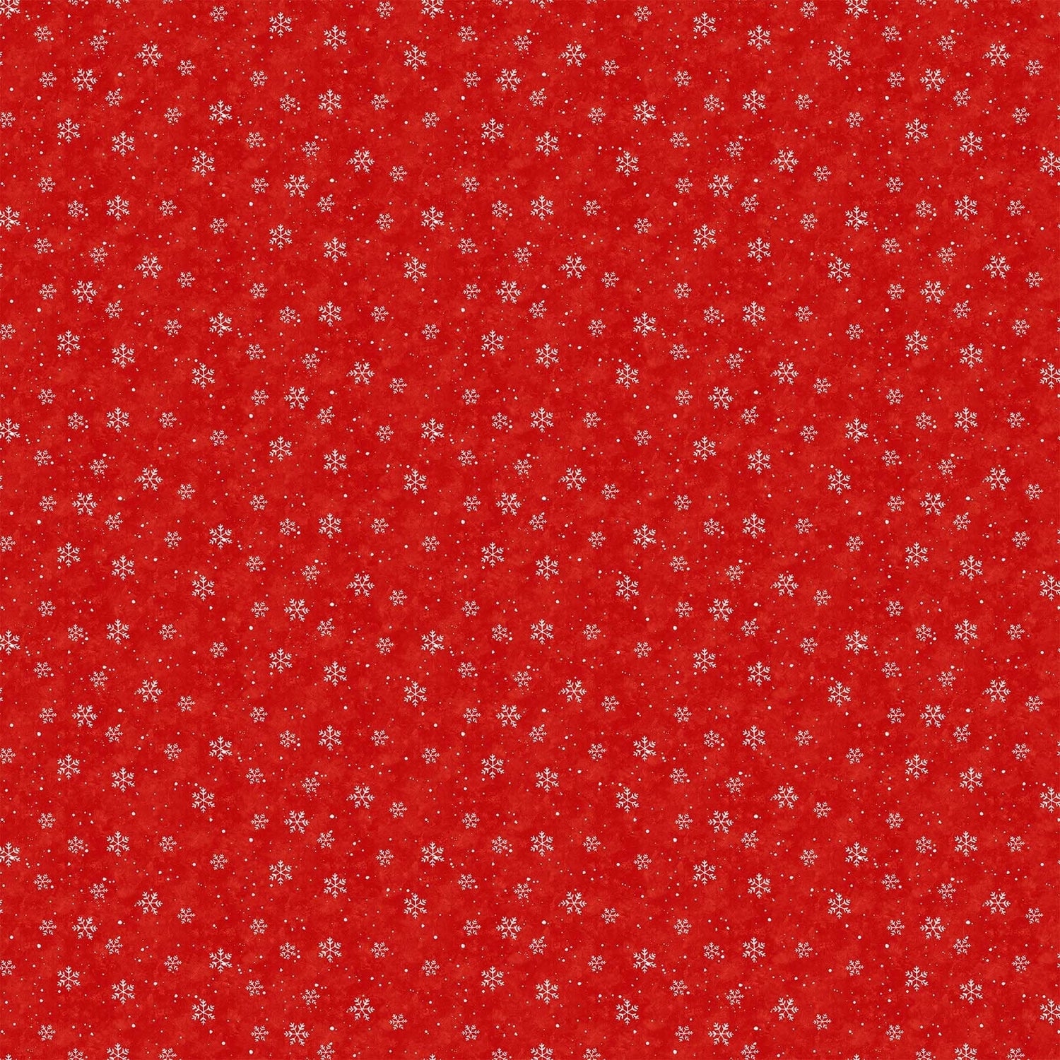 Quilting Cotton Christmas Wonder Snowflakes on Red Northcott