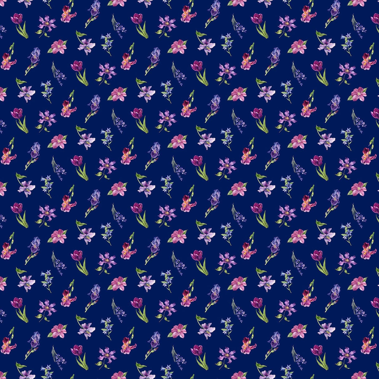 Quilting Cotton Deborah's Garden Floral Northcott