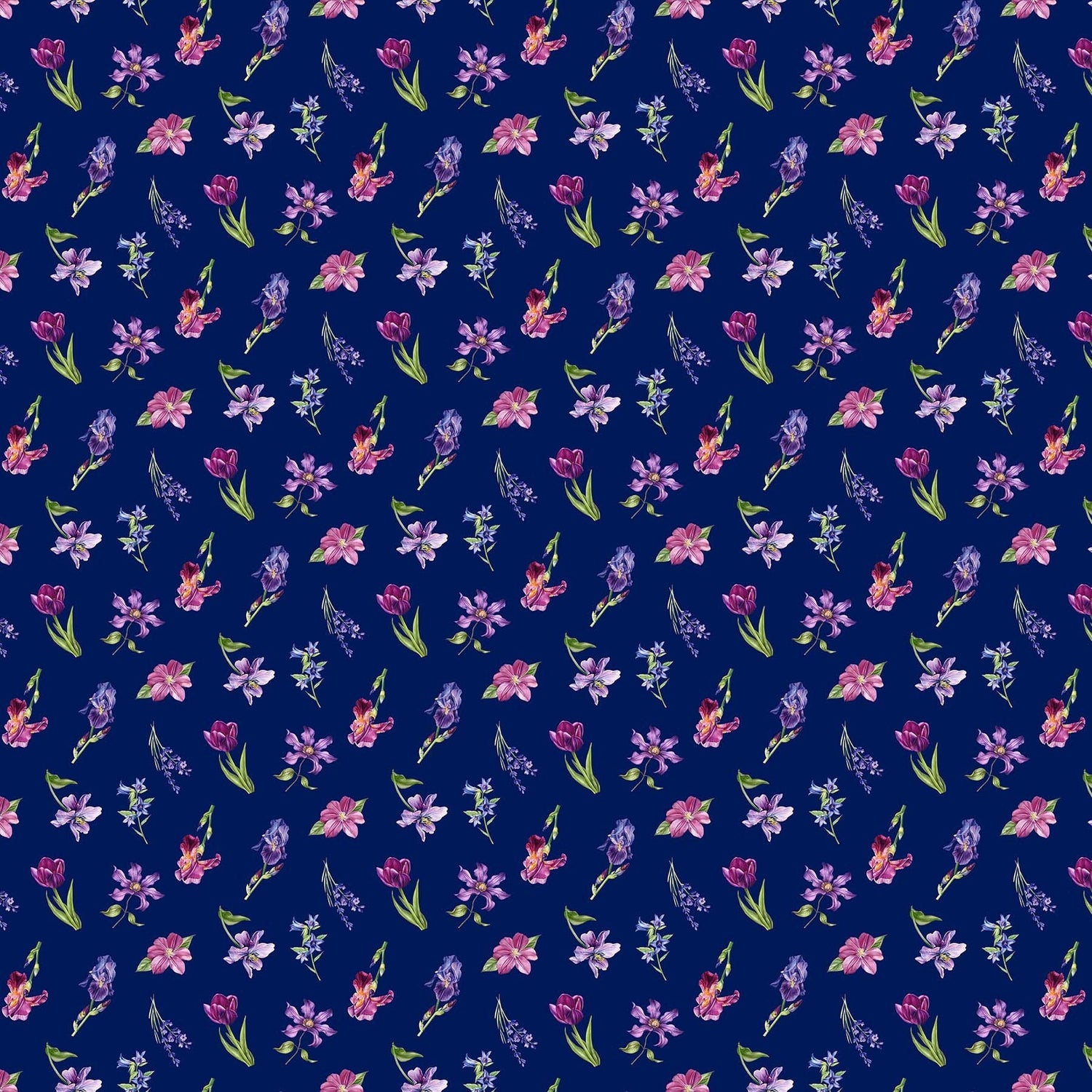 Quilting Cotton Deborah's Garden Floral Northcott