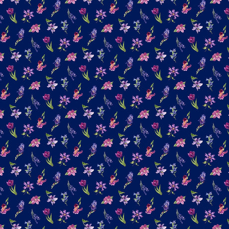 Quilting Cotton Deborah's Garden Floral Northcott