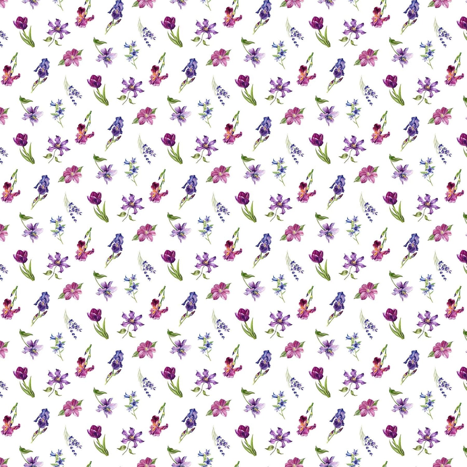 Quilting Cotton Deborah's Garden Floral Northcott