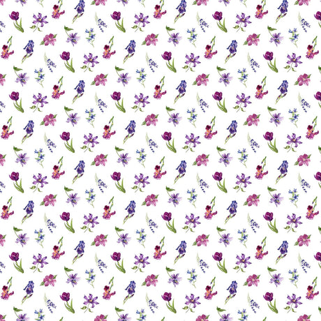Quilting Cotton Deborah's Garden Floral Northcott